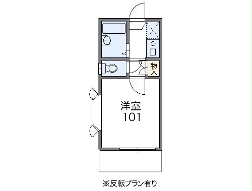 レオパレス伊勢崎第2の間取り