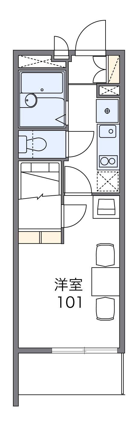 レオパレスKEIKOの間取り