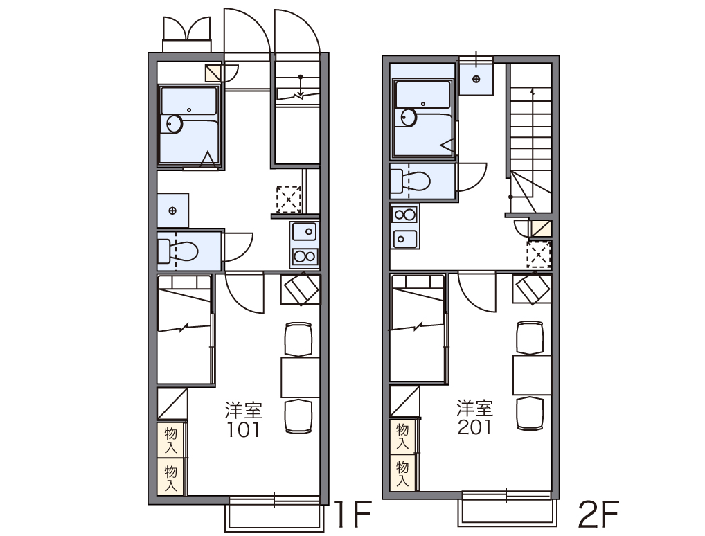 レオパレス旭ケ丘の間取り