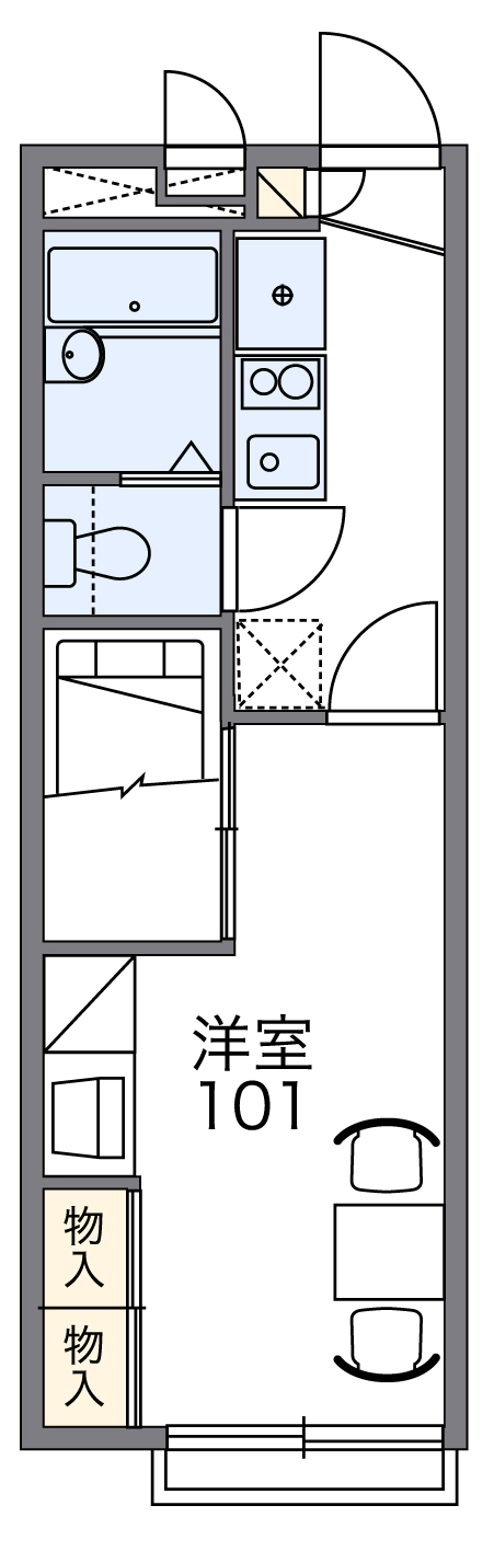 レオパレスOSAKAの間取り