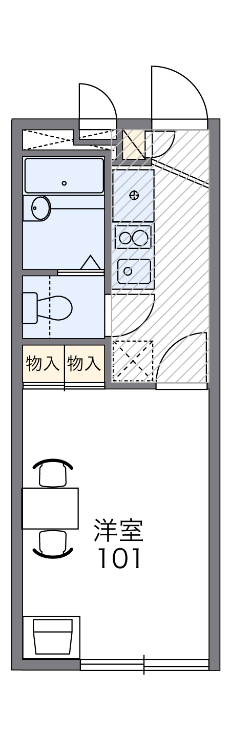 レオパレスSUN鈴木町の間取り