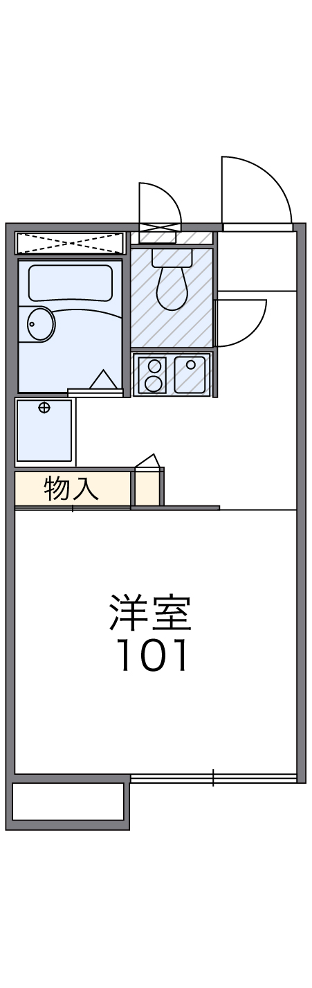 レオパレスクォーレの間取り