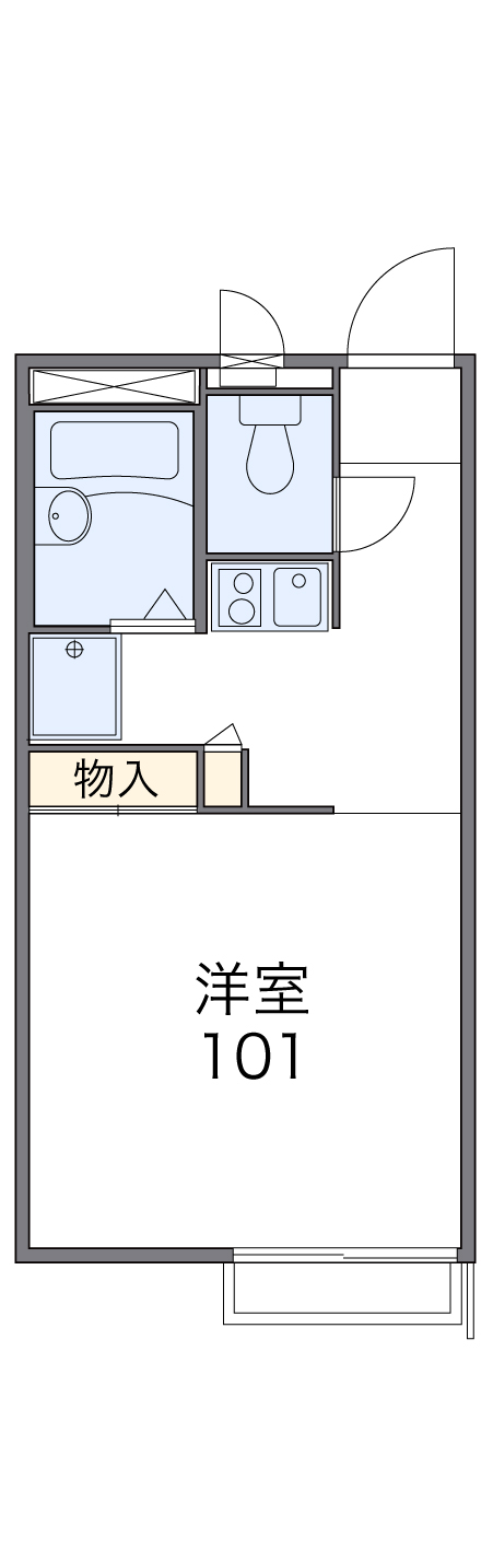 レオパレスたちばなの間取り