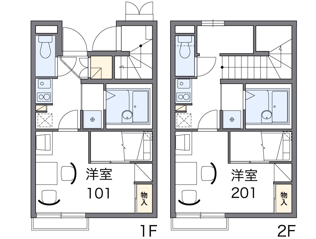 レオパレス山百合の間取り