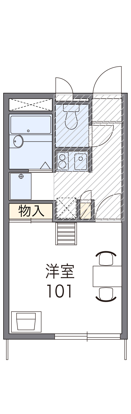 レオパレスサンフローラⅡの間取り