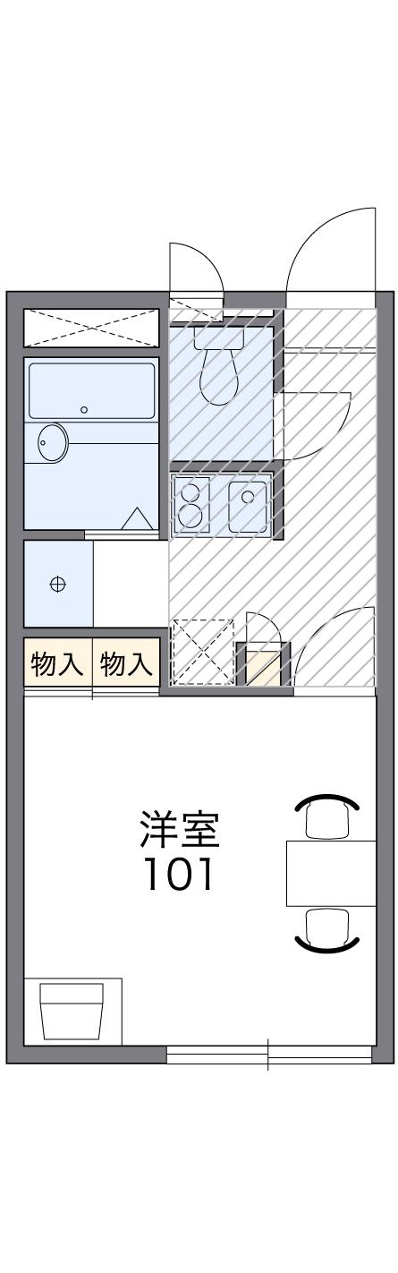 レオパレスMIEの間取り