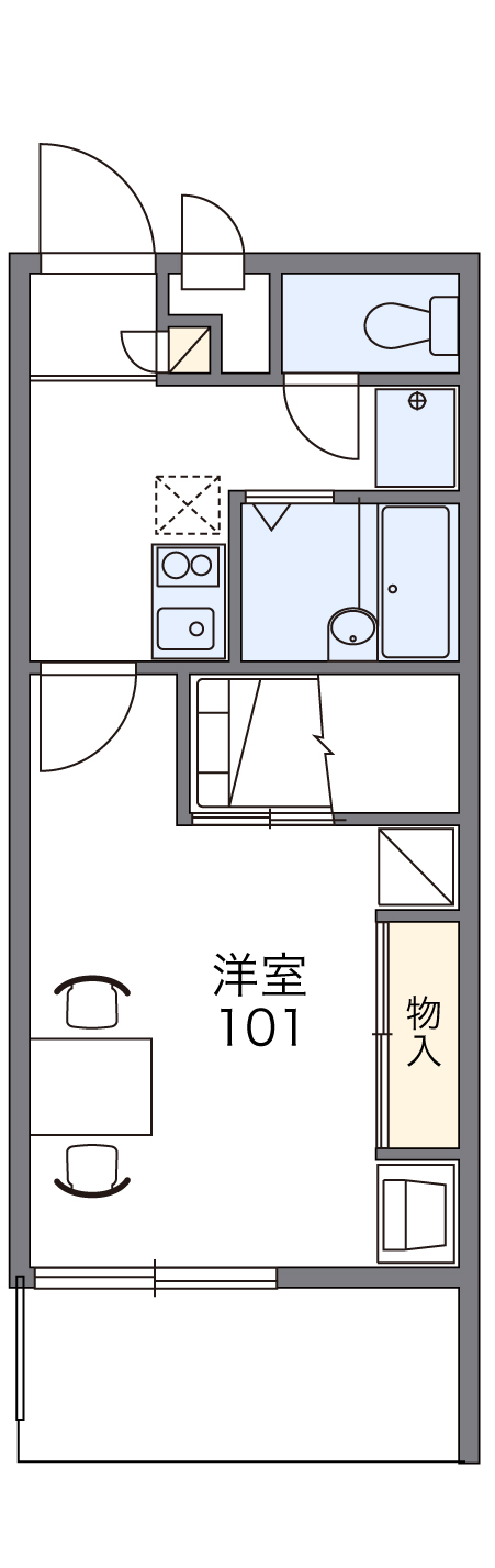 レオパレス猪子石の間取り