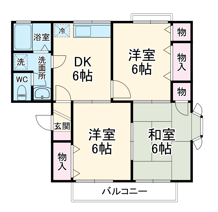 シャトル大戸 Ⅲの間取り