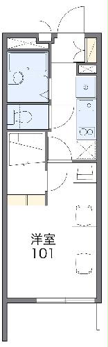 レオパレスYAHAGIⅠの間取り
