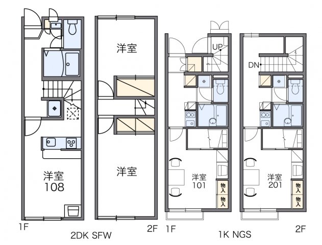レオパレスピアチェーレの間取り