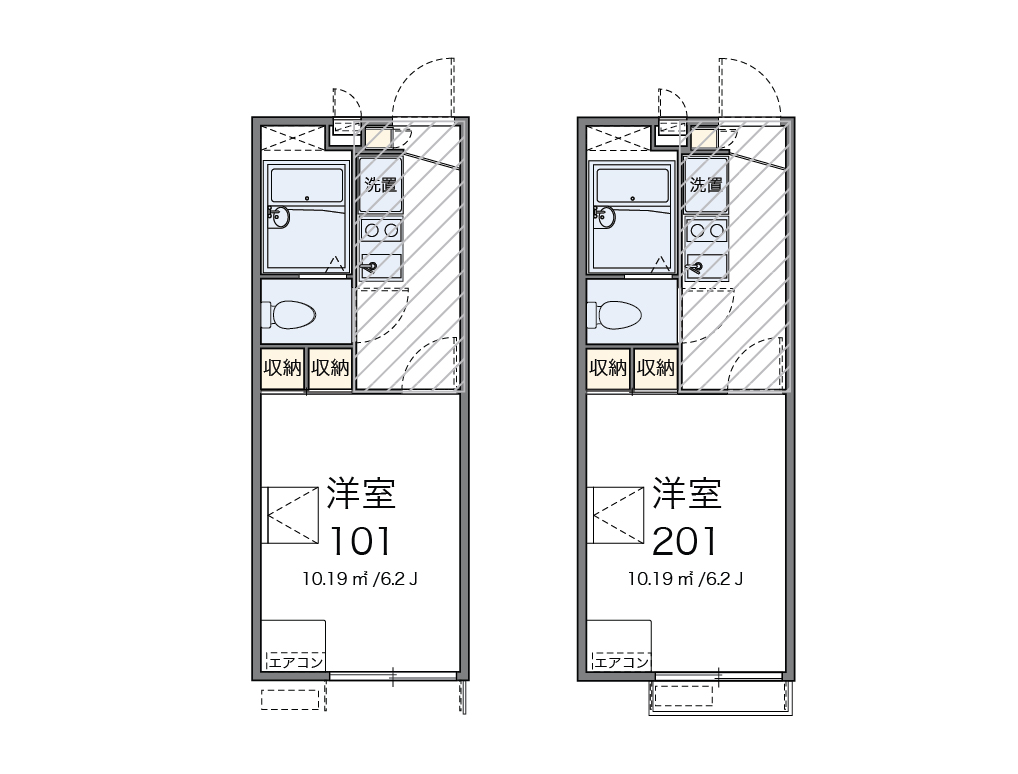 レオパレスシャルムの間取り
