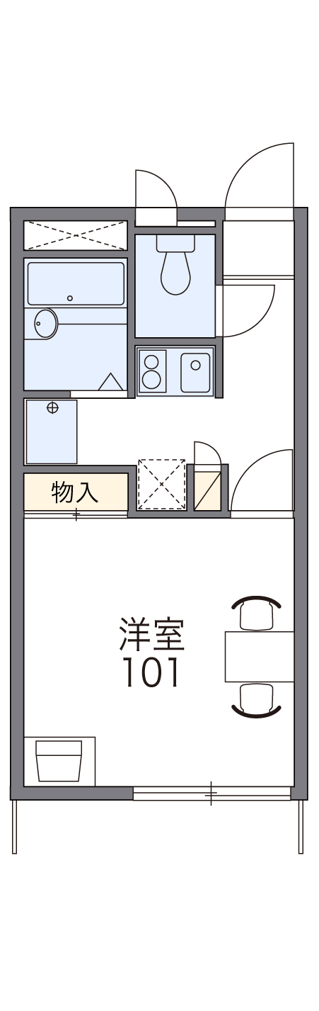 レオパレスノビア カーサの間取り