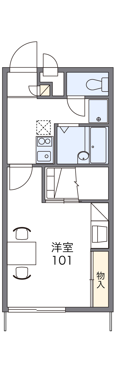 レオパレスオークリーフの間取り