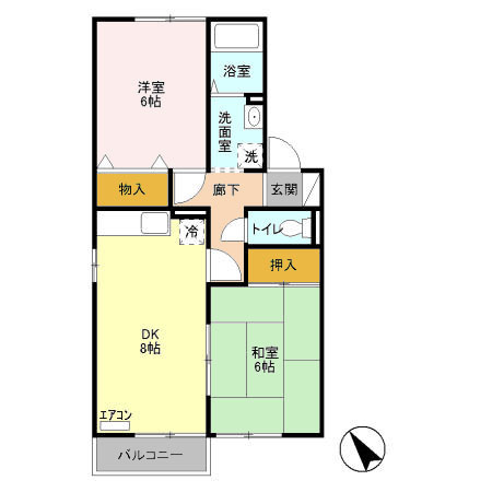 パストラル弐番館の間取り