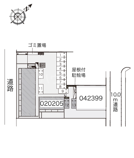 15/17 駐車場