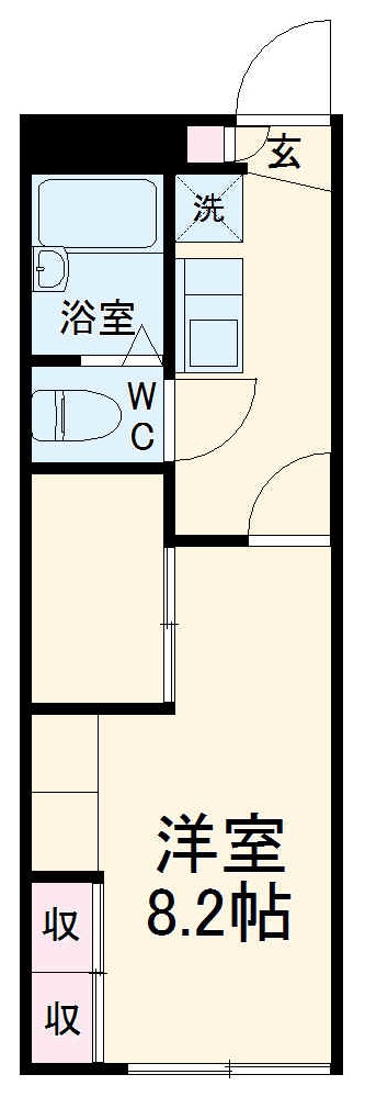 レオパレスオータム Ⅴの間取り