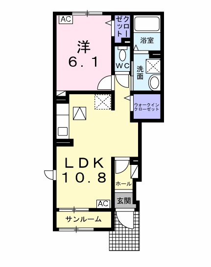 シャルマン・ロッジⅠの間取り
