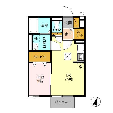 グランモア登戸 壱番館の間取り