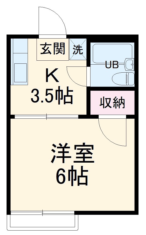 コーポみさきの間取り