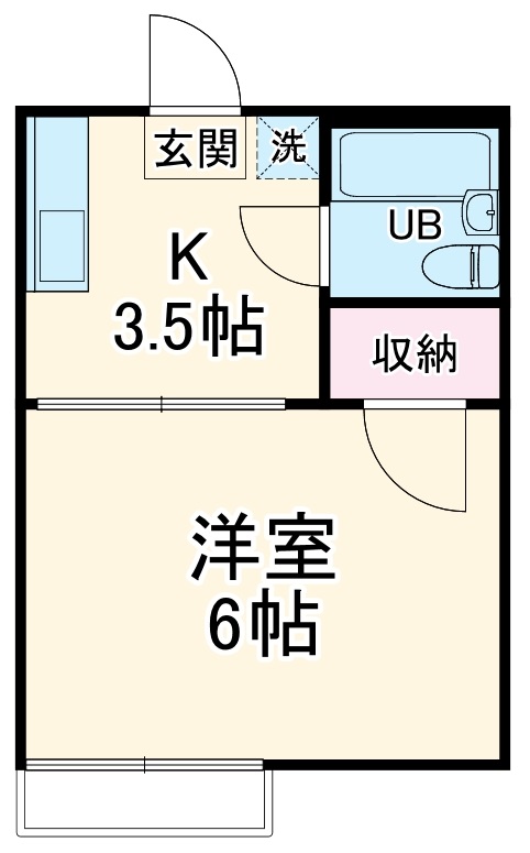 コーポみさきの間取り
