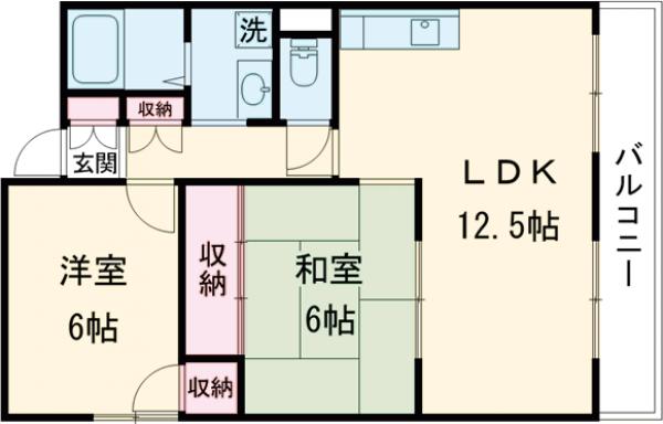 ハイツ大善の間取り