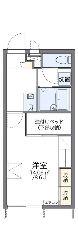 レオパレス日の出の間取り