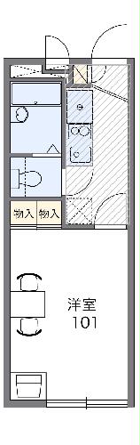 レオパレスKANEKOⅡの間取り