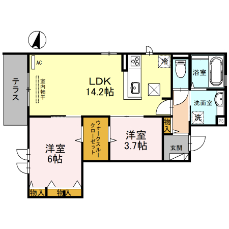 シャルマン並木の間取り