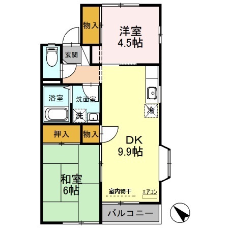 フォアシュピールハイムBの間取り
