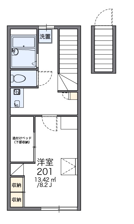 レオパレスMARCHENⅡの間取り