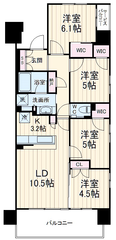 シティテラス八潮の間取り