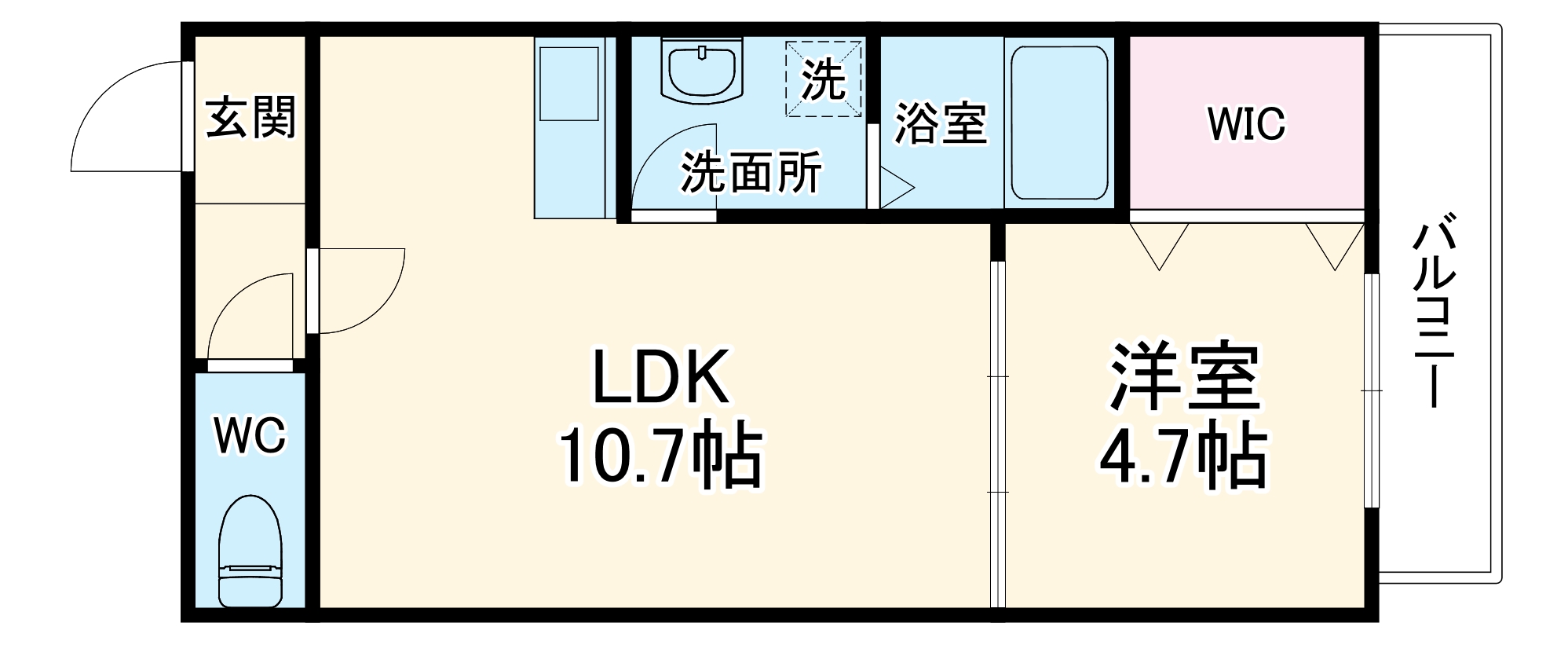 レジデンスコート豊中庄内の間取り