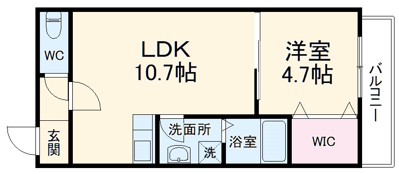 スクエアプレイス豊中の間取り
