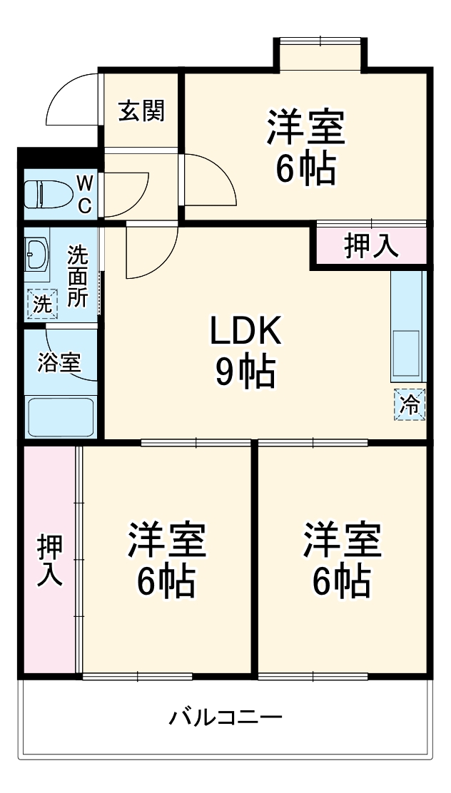 メルローズ2号館の間取り