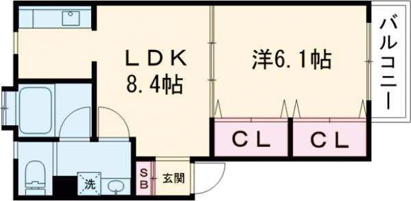 ハウスデュアル一之江Ⅰの間取り