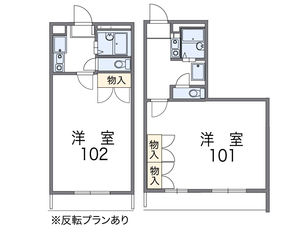 レオパレスプランドールⅡの間取り