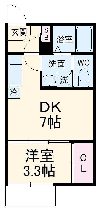 ハーモニーテラス草薙町Ⅲの間取り