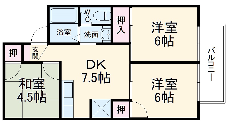 プチセジュールの間取り