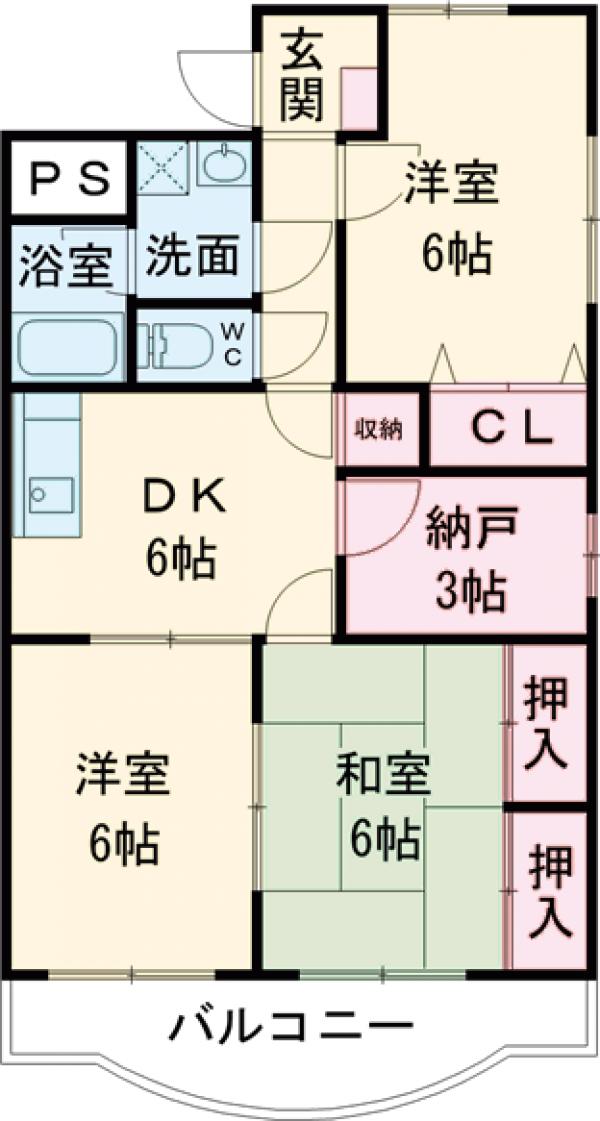 サンライズ田宗Ⅱの間取り