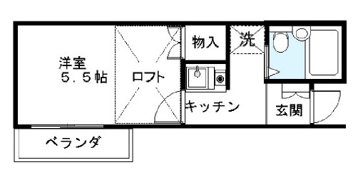 レオパレス中野第4の間取り