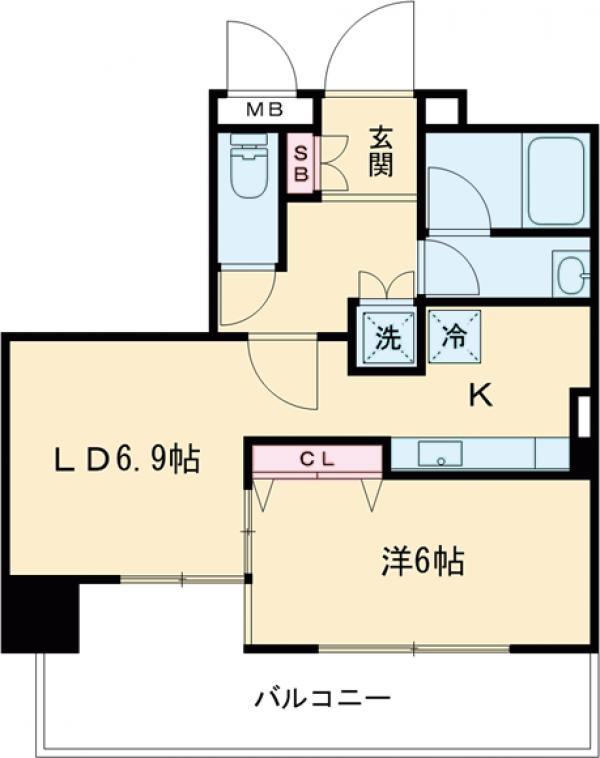 サンクレイドルレヴィール池袋の間取り