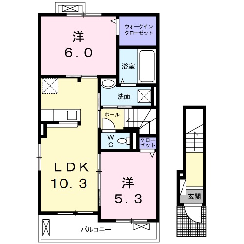 サンズ アルモニー A棟の間取り