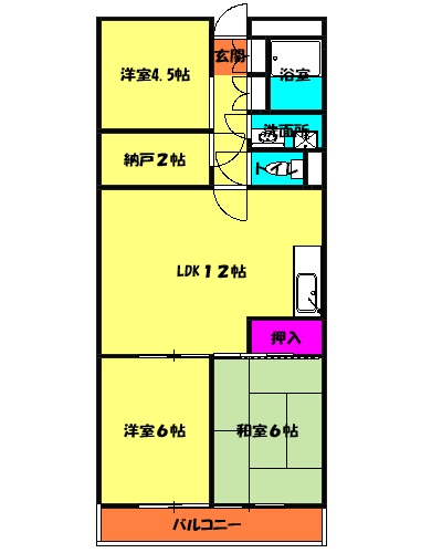 リアライズ熊谷の間取り