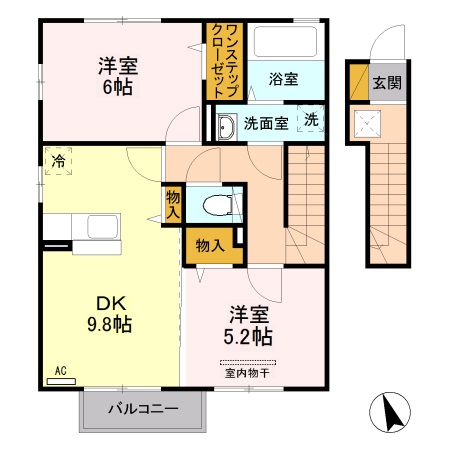 エルヴィレッジ Gの間取り