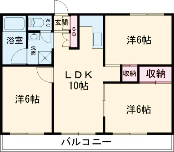 日の出ハイツの間取り