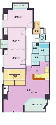 ヒーポップ・ヴィラの間取り