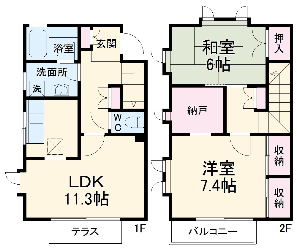 エニウェアグリーンBの間取り