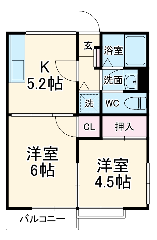 ハイツアドバンスⅡの間取り
