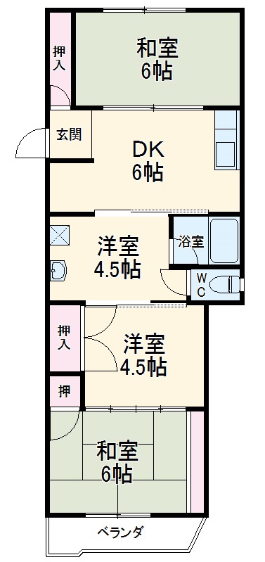 第2ヤマモトビルの間取り