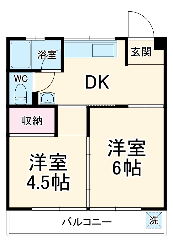 パストラルハイツ岐阜羽島の間取り